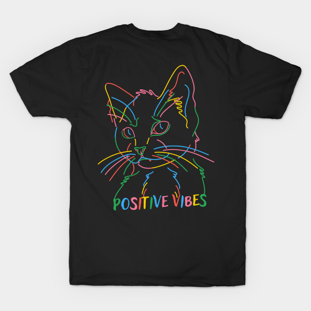 Positive vibes Cat by Myartstor 